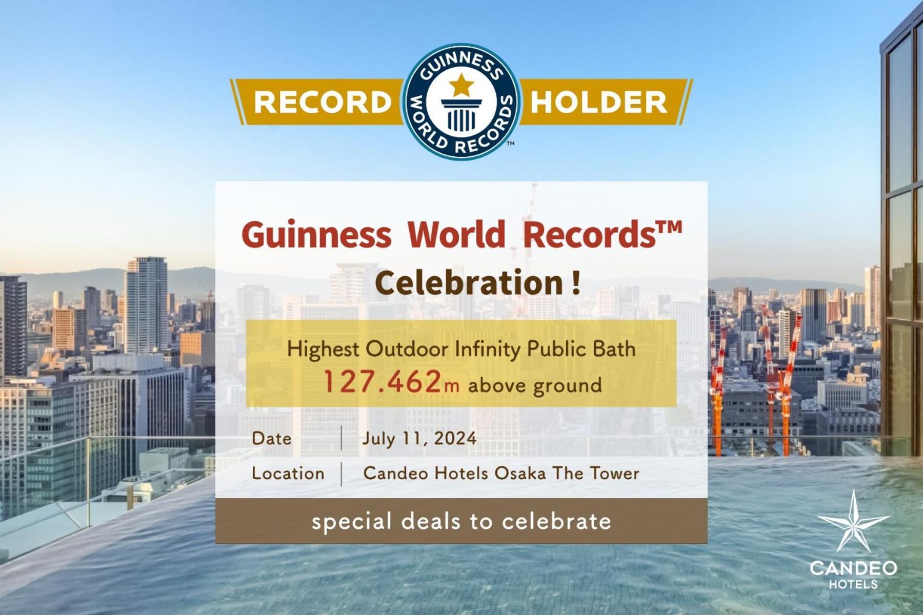 Candeo Hotels Osaka The Tower Exterior foto The certificate of the record holder
